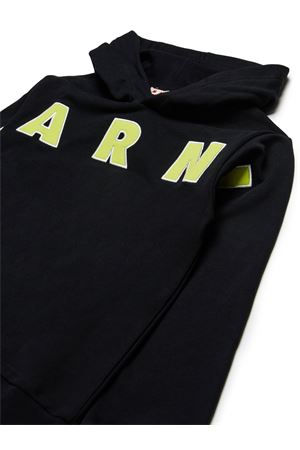 black cotton hoodie MARNI KIDS | M01266M00RE0M900